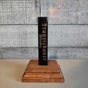 Franziskaner Weissbier 1 X 5 Inches Tall Tap Handle “Shotgun Style” 3/8” Threads